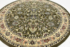 Unique Loom Sialk Hill Collection Area Rug - Washington (7' 10" Round Green/Hunter Green)