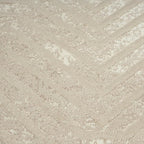 Abani Terra Cream 2' x 3' Area Rug for Living Room, Bedroom - Geometric Lines Pattern - Durable & Easy to Clean