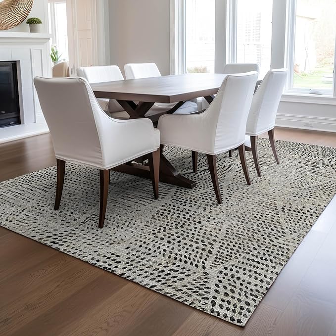 Addison Rugs Chantille ACN591 Gray 3' x 5' Indoor Outdoor Area Rug, Easy Clean, Machine Washable, Non Shedding, Bedroom, Living Room, Dining Room, Kitchen, Patio Rug