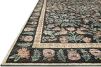 Loloi Rifle Paper Co. Eden Collection EDE-02 Mughal Garden Black 7'-6" x 9'-6" Area Rug feat. CloudPile™