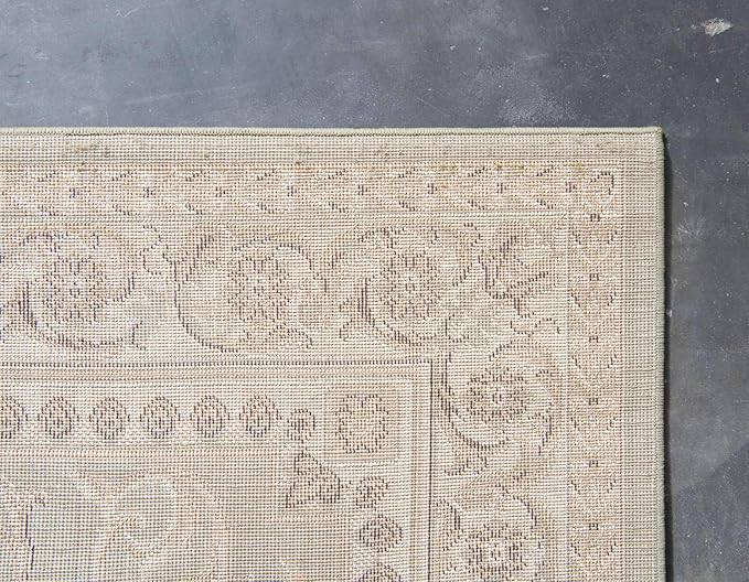 Unique Loom Versailles Collection Traditional Classic Medallion Floral Motif Area Rug (10' 0 x 13' 0 Rectangular, Green/ Ivory)