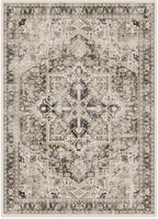 RUGGABLE Washable Vintage Area Rug – Kamran Hazel 10x14, Stain-Resistant, Non-Slip – Large Machine Washable Rugs for Living Room, Bedroom, Hallway, Entryway & Office–with Cushioned Pad