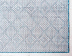 Unique Loom Outdoor Trellis Collection Area Rug - Tribal Trellis (3' 3" x 5' 3" Rectangle, Teal/ Ivory)