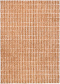 Hand-Tufted 100% Wool Area Rug – Unique Modern Geometric Grid Pattern, Soft Plush Textured Carpet for Living Room, Bedroom, Dining Room & Entryway (Gold, 8' x 11')