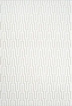 Abani Cream Area Rug for Living Room, Bedroom -Geometric Pattern - 8 x10 -Durable & Easy to Clean