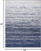 SAFAVIEH Area Rug 10x14 - Adirondack Collection - Large - Navy & Ivory, Modern Ombre Design, Non Shedding & Easy to Clean, Ideal for Living Room, Bedroom, Office, Dining Space (ADR113N)