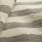 Dash & Albert Silas Stripe Grey Hand Micro Hooked Wool Rug, 3 X 5 Feet, Grey Stripe Pattern - Premium Luxury Hotel Quality Soft Breathable Hypoallergenic Machine Washable Easy Care All Season