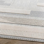 Well Woven Harlow Collection Briar Light Blue - Modern Tribal Minimalist Geometric 6x9 Area Rug - Ideal for Living Room, Dining Room & Bedroom - Durable, Stain Resistant & Easy to Clean