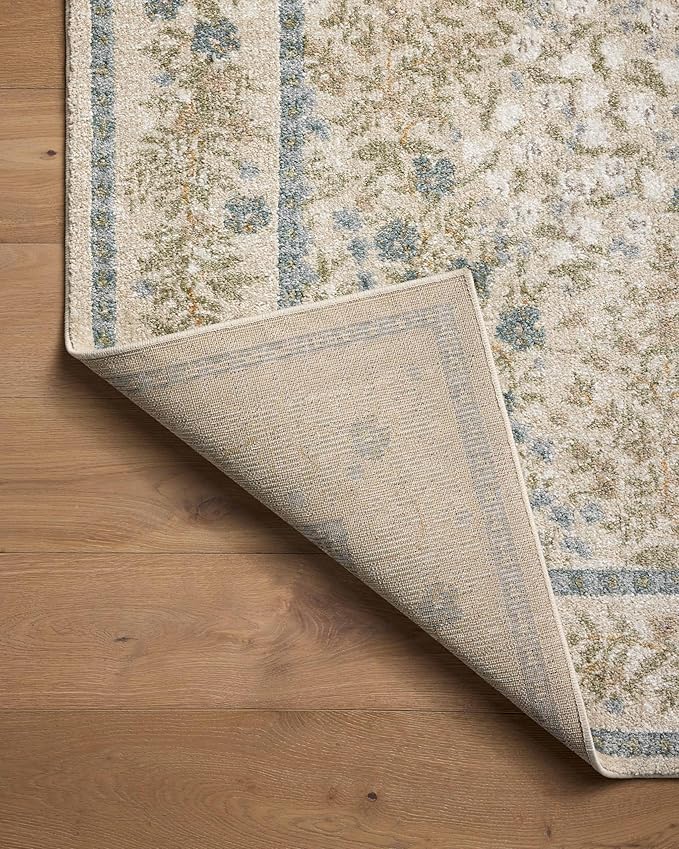 Loloi Rifle Paper Co. Laurel Collection LAU-03 Ivory/Multi 2'-8" x 8' Runner Rug