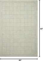 Loloi Chris Loves Julia Francis Collection FRA-03 Silver/Sky 5'-0" x 7'-6" Area Rug