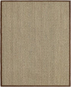 DEXI Area Rug Natural Fiber 4x6, Braided Woven Seagrass Rugs No Shed, Soft Neutral Rustic Carpet Mat for Indoor Entryway Outdoor Patio Dining Living Room Bedroom Farmhouse, Natural