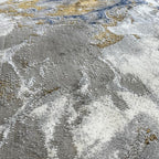 LUXE WEAVERS Marble Swirl Abstract Area Rug, Blue 4x5