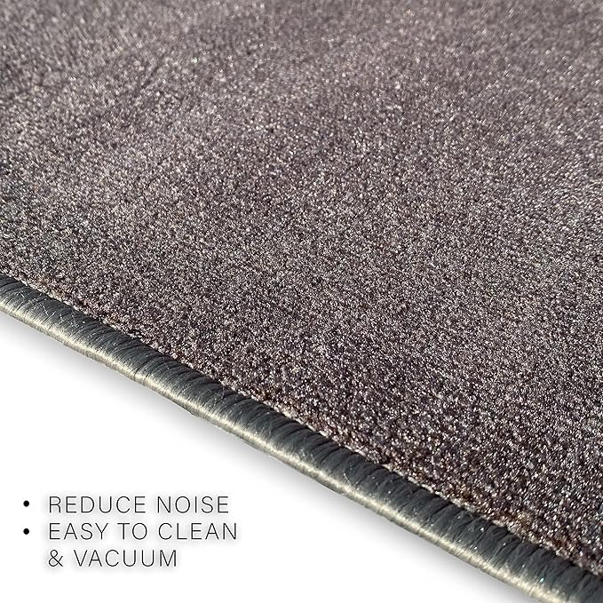 Custom Made Runner Rug Low Pile with Rubber Backing for Kitchen Foyer Hallway Entry Choose Your Length Size 31 Inch Wide Solid and Plain Dark Grey Color (3 feet x 31 Inch)