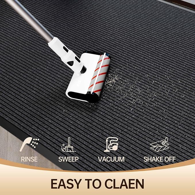 Amyracel Front Door Mat Indoor Outdoor Entrance, 36" x 60" All-Season Waterproof Doormat for Enterway, Heavy Duty Commercial Floor Mat, Fade Resistant, Rubber Back, Low Profile, Easy Clean