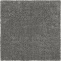 Unique Loom Solo Collection Area Rug - Calabasas (4' 1" Square, Gray)