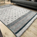 Alfa Rich 3x5 Blue Cream Off White Washable Area Rugs for Living Room Bedroom Kitchen Decor Runner
