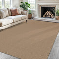 Braided Area Rug 6x9 Ft Washable Rugs for Living Room Non Slip Bedroom Rugs Boho Dining Room Rug Cotton Living Room Woven Floor Carpet for Nursery Playroom, Orange/Tan/Brown