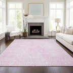 Addison Rugs Chantille ACN591 Pink 8' x 10' Indoor Outdoor Area Rug, Easy Clean, Machine Washable, Non Shedding, Bedroom, Living Room, Dining Room, Kitchen, Patio Rug