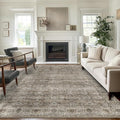 5x7 Washable Rug for Living Room Large Vintage Distressed Bedroom Rug Low Pile Non-Slip Soft Boho Carpets for Bedroom Dining Room Home Office Indoor Nursery Antique/Moss
