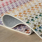 Dash & Albert Poppy Multi Machine Washable Rug, 8.5 X 11.5 Feet, Multicolored Geometric Pattern
