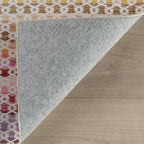 Dash & Albert Poppy Multi Machine Washable Rug, 6 X 9 Feet, Multicolored Geometric Pattern