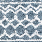 Livabliss Hapsburg Moroccan Shag Area Rug, 2' x 2'11", Denim