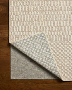 Loloi Amber Lewis Bexley Collection BEX-01 Natural/Birch 4'-0" x 6'-0" Accent Rug Neutral, Textured, Living, Bedroom, Dining, Carpet