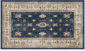 RUGGABLE Washable Vintage Area Rug – Verena Sapphire 3x5, Stain-Resistant, Non-Slip – Small Machine Washable Rugs for Living Room, Bedroom, Hallway, Entryway & Office–with Cushioned Pad