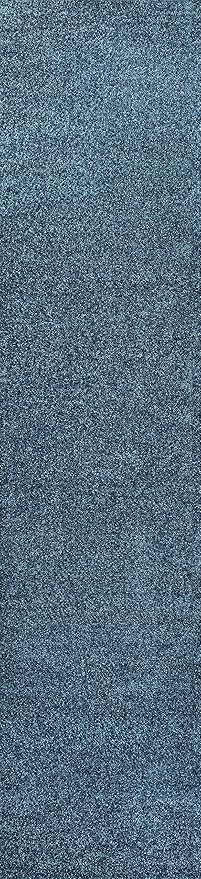 JONATHAN Y Haze Solid Low-Pile Turquoise Runner Rug 2x8, Coastal,Bohemian,Minimalist,Classic, Easy-Cleaning for Living Room,Bedroom,Kitchen,Pet Friendly,Non-Shedding (SEU100H-28)
