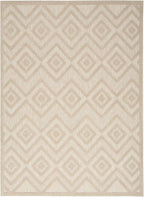 Nourison Home Versatile Cream 5' x 7' Area Rug - Easy Clean, Non Shedding, Bed Room, Living Room, Dining Room, Kitchen (5' x 7')