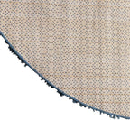 Unique Loom Davos Shag Collection Area Rug - Solid (10' Round, Marine Blue)