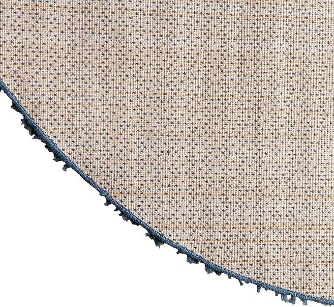 Unique Loom Davos Shag Collection Area Rug - Solid (3' 3" x 5' 3" Oval, Marine Blue)