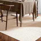 Hausattire Hand Woven Jute Braided Rug, 4'x6' – Off White, Reversible Boho Entry Area Rugs for Kitchen, Living Room I Farmhouse Indoor Outdoor Decorative Floor Rug, 48x72 Inches