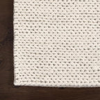 Nuloom Penelope Off-White/Ivory, 2' x 3', Hand-Braided, Wool & Cotton, Soft and Textured, High Traffic, Stain Resistant, Easy Clean, Durable Area Rug for Bedroom, Living Room, Dining, Entryway