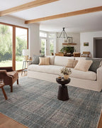 Loloi Angela Rose Ember Collection EMB-09 Denim/Charcoal 2'-7" x 7'-6" Runner Rug