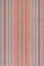 Dash & Albert Jamaica Stripe Multi Machine Washable Rug, 6 X 9 Feet, Blue/White Stripe Pattern