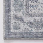 LUMI Washable Area Rug 4x6 for Living Room, Ultra Soft Stain Resistant Carpet with Non Slip Rubber Backing, Non-Shedding Low Pile Rugs for Bedroom, Dining Room, Indoor, Office