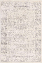 Unique Loom Isabella Collection Area Rug - Adjani (4' 1" x 6' 1" Rectangle, White/ Blue)