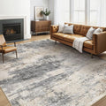 Area Rug Living Room Rugs: 5x7 Washable Large Abstract Modern Soft Stain Resistant Indoor Floor Non Slip Accent Carpet for Bedroom Nursery Playroom Dining Room Office Dorm Home House- Grey Brown
