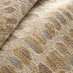 Dash and Albert Paint Chip Wool Area Rug - 6' x 9' Neutral Graphic Hand Micro Hooked Accent Rug - Durable, High Traffic Areas Hallway, Living Room, Stairs