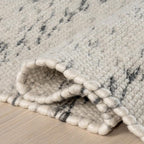 Rugs USA Santa Ynez Ivory/Grey, 9'6" x 13'6", Handmade, Marled, Wool & Cotton, Soft and Cozy, High Traffic, Stain Resistant, Easy Clean, Durable Area Rug for Bedroom, Living Room, Dining, Den, Foyer