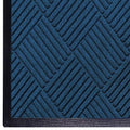 WaterHog Diamond | Commercial-Grade Entrance Mat with Rubber Border – Indoor/Outdoor, Quick Drying, Stain Resistant Door Mat (Navy, 4' x 10')