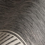 Nuloom Asha Grey/Ivory, 9'6" x 12', Casual, Striped Border, Soft and Cozy, High Traffic, Stain Resistant, Easy Clean, Durable Area Rug for Indoor/Outdoor Patio, Deck, Porch, Garden, Courtyard