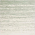 SAFAVIEH Adirondack Collection Accent Rug - 3' Square, Sage & Ivory, Non Shedding & Easy to Clean, Modern Ombre Design, Ideal for High Traffic Accents in Living Room, Bedroom (ADR113X)