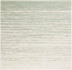 SAFAVIEH Adirondack Collection Accent Rug - 3' Square, Sage & Ivory, Non Shedding & Easy to Clean, Modern Ombre Design, Ideal for High Traffic Accents in Living Room, Bedroom (ADR113X)