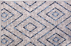 Furnish my Place Diamond Pattern Area Rug - 5 ft. x 8 ft., Light Grey, Moroccan, Transitional Rug with Geometric Style
