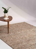 Rugsotic Carpets Hand Tufted Wool ECO-Friendly Area Rugs - 8'x10', Rectangle Shape, Beige & Brown, Solid Plain Design, High Pile Thick Handmade Area Rugs for Living Room, Bed Room (KWC111)