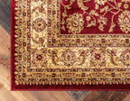 Unique Loom Voyage Collection Traditional Oriental Classic Intricate Design Area Rug (2' 0 x 8' 0 Runner, Red/Gold)