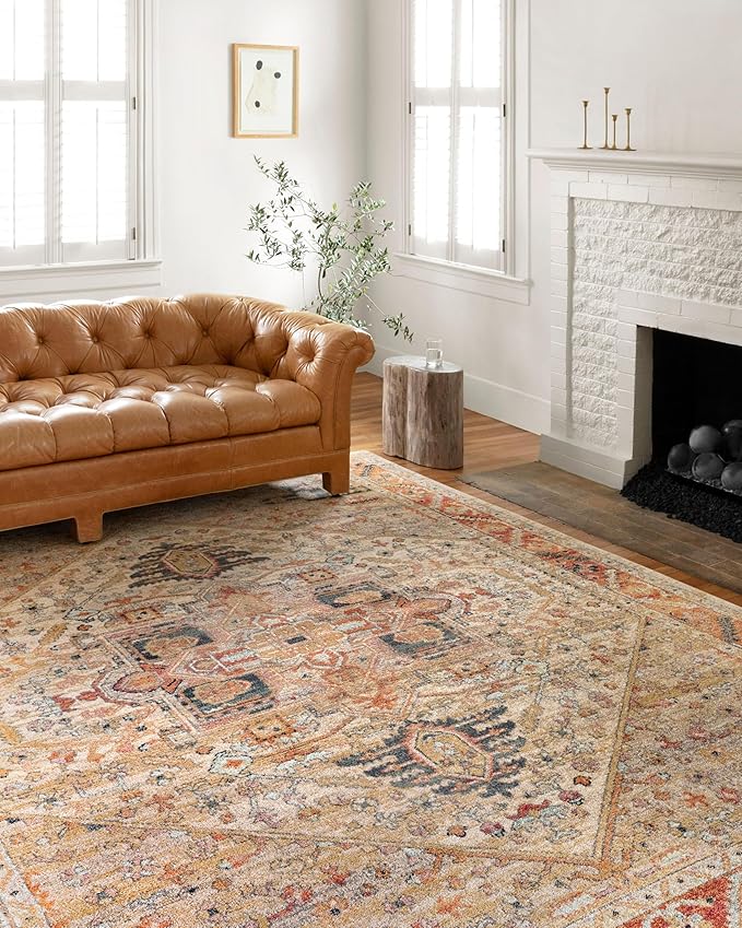 Loloi Jocelyn Collection JOC-01 Sand/Multi 2'-3" x 7'-6" .38" Thick Runner Rug
