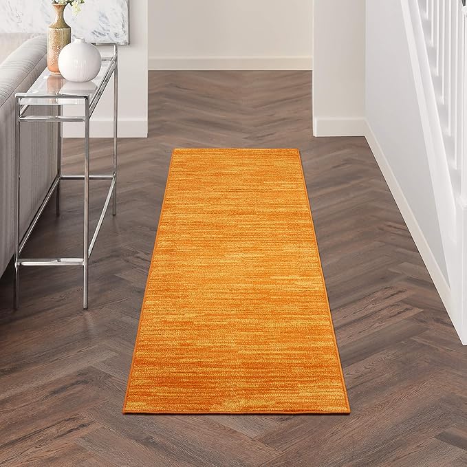 Nourison Home Nourison Essentials Sunburst 2'2" x 14' Area Rug - Easy Clean, Non Shedding, Bed Room, Living Room, Dining Room, Kitchen (14' Runner)